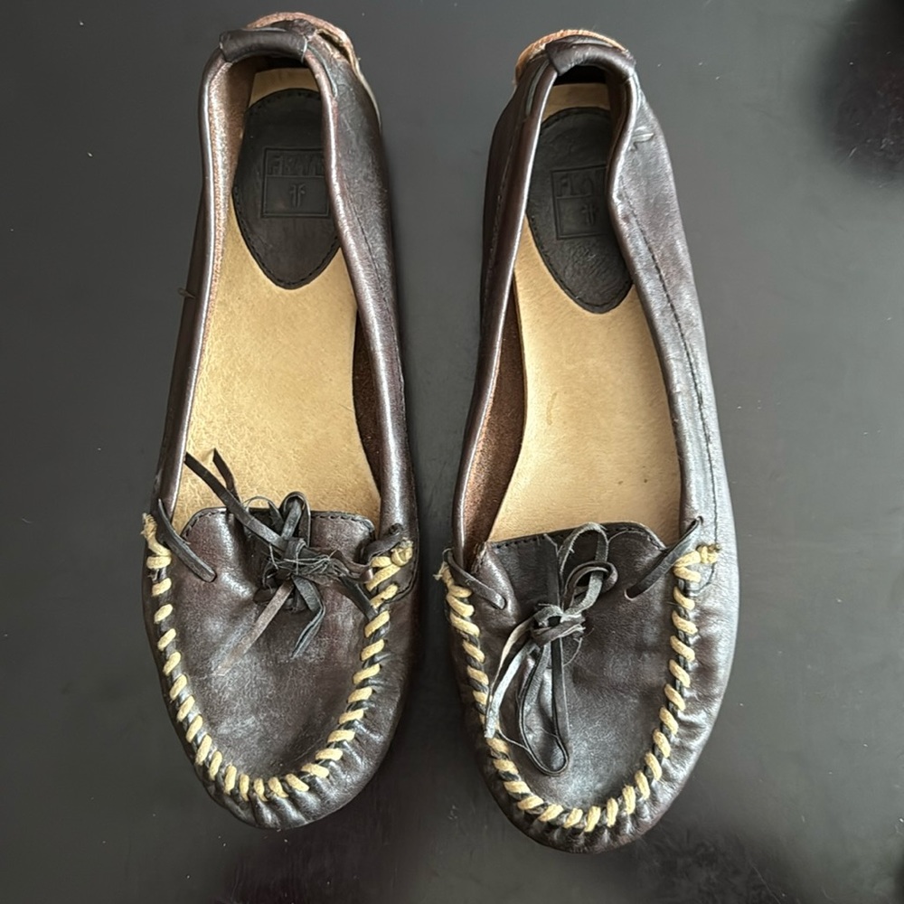 Frye moccasins size 9M. These shoes has stand the test of time.